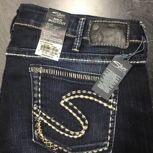 Silver Jeans Co. Aiko plus size jeans, dark indigo